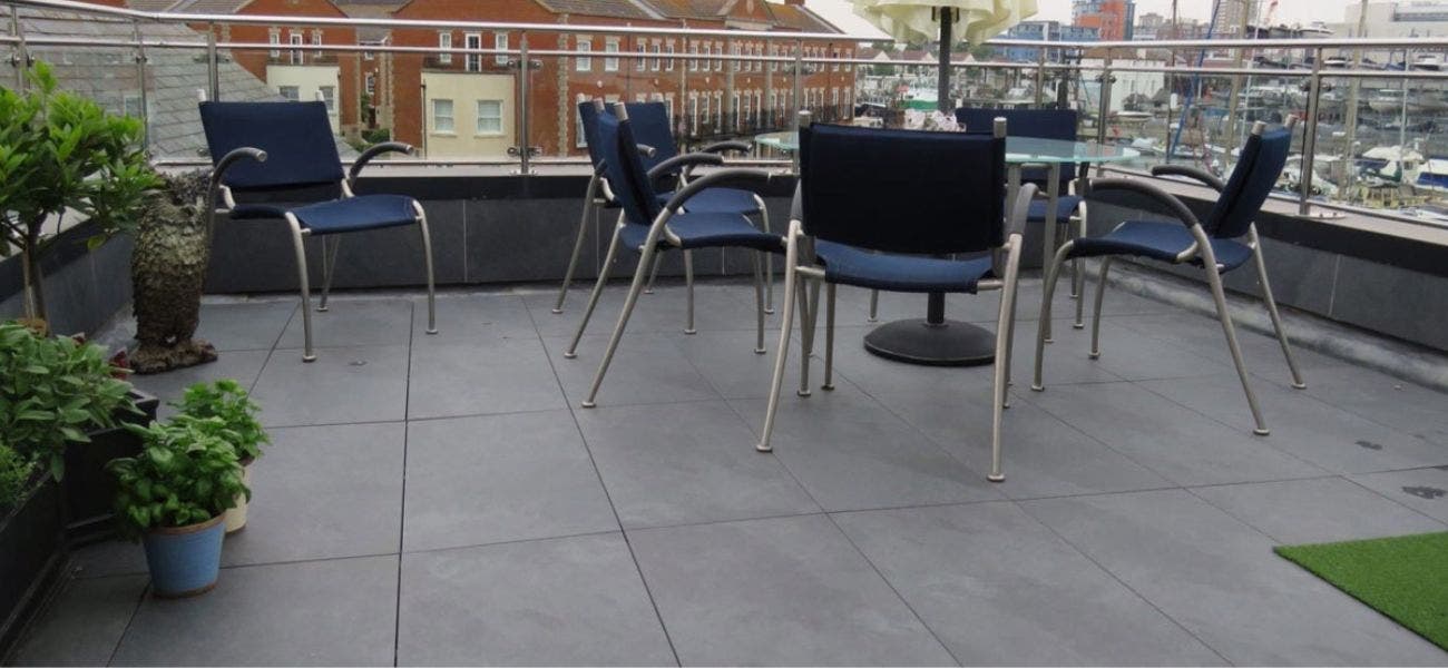 A Balcony Made with Coping Stones 