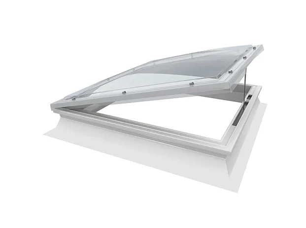 Flat roof dome window