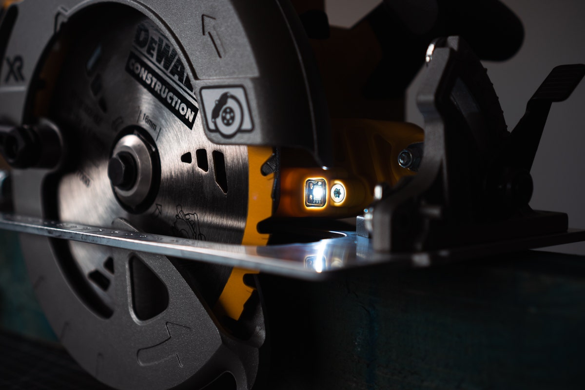 DeWALT Circular Saw Set JJ Roofing Supplies Dark Light shot Steve's Steals